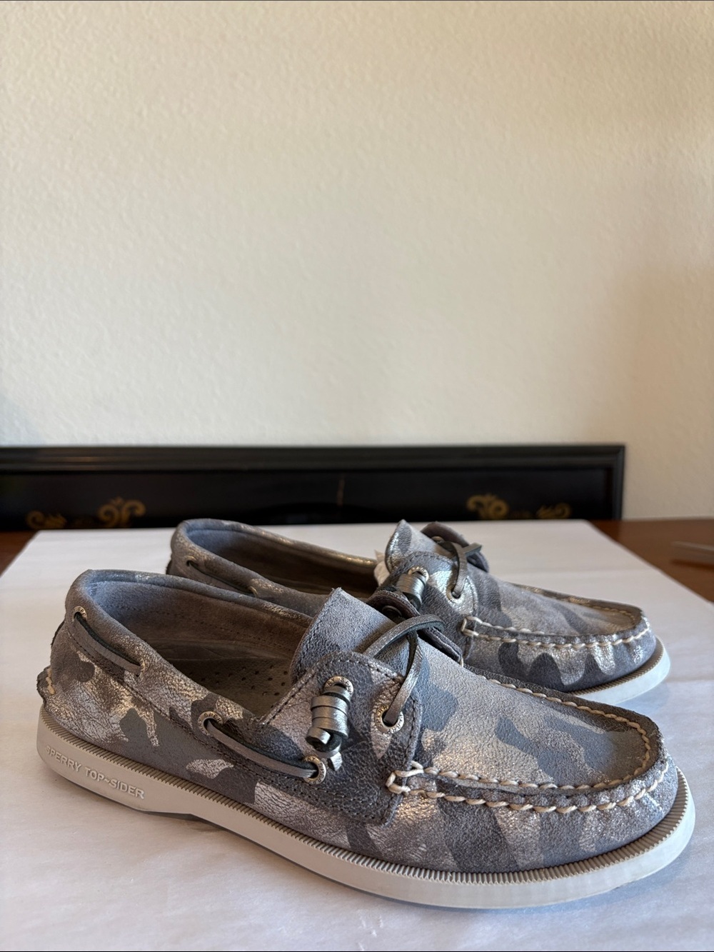 Camouflage Sperry top slider